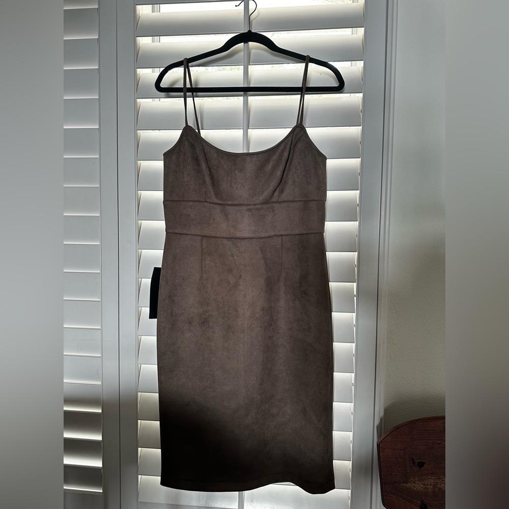 Brand new suede BCBG Maxazria dress